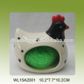 Decorative ceramic sponge holder in parrot shape